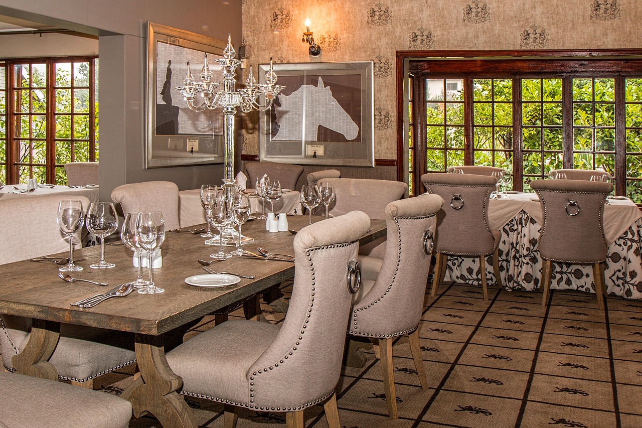 The dining room